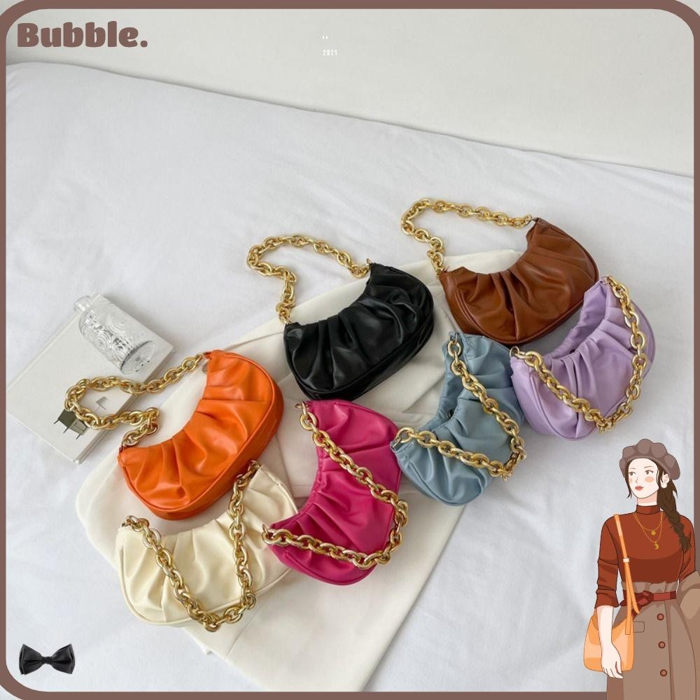 Bubble Underarm Bag, Cloud Fashion Texture Handbag, Pleated Bag Messenger Bag Single Shoulder Trend Bag
