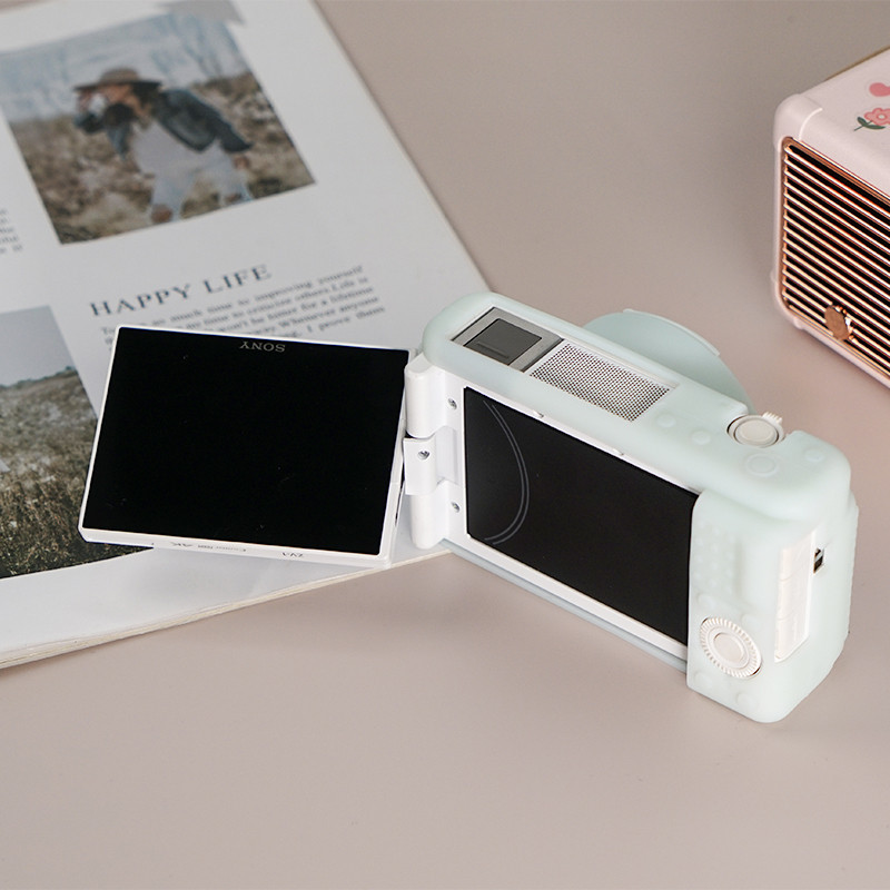 เคสกล ้ อง TPU สําหรับ Sony ZV1 ZV-1 ซิลิโคนป ้ องกันกล ้ องนุ ่ มปลอกผิวรู ้ สึก