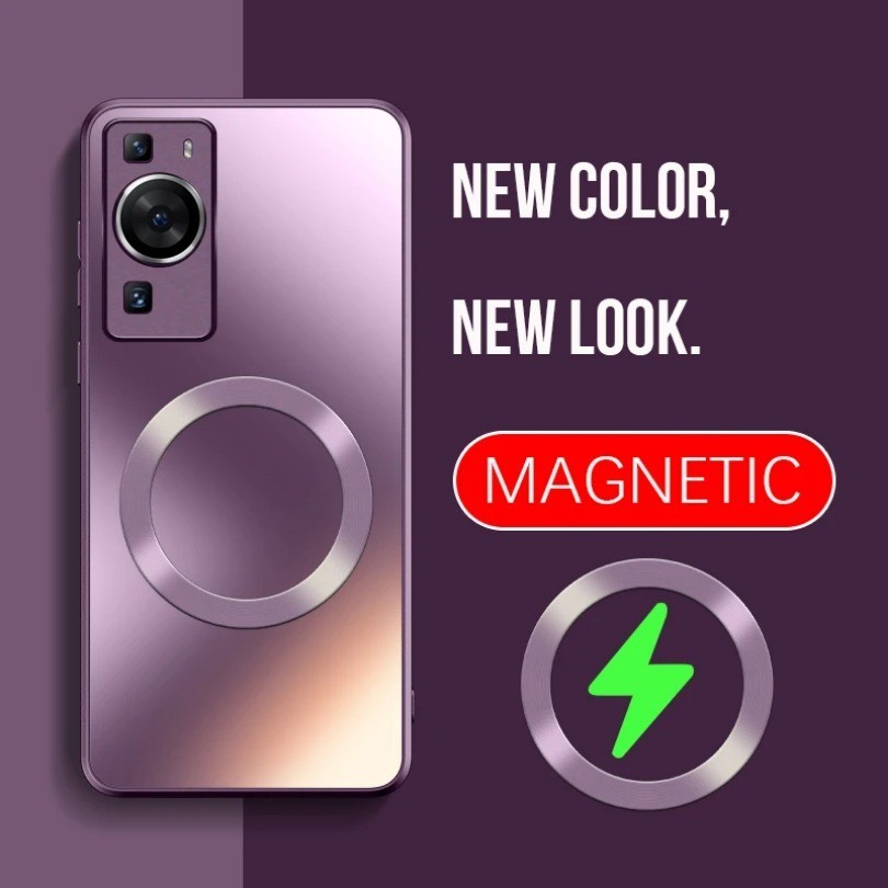 Luxury Magnetic AG Silicon Matte Frosted สําหรับ Huawei Pura 70 Pro P60 Pro P60Pro P50 P40 P30 Pro Nova 5 Pro กล ้ องเลนส ์ ป ้ องกันกรณี - รูปที่ 6