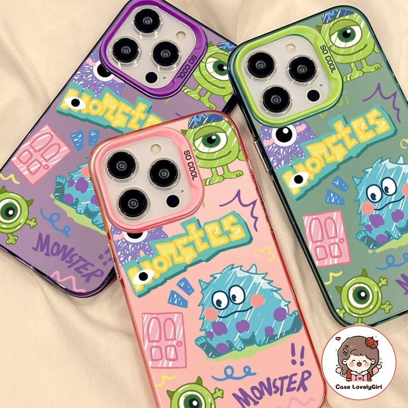 ส่งจากไทย Cartoon Toy Story กรณี IPhone 11 16 14 15Pro Max XR 13 12Pro 7 8Plus SE X Xs Max 2 in 1 Case สัตว์ประหาดน่ารัก
