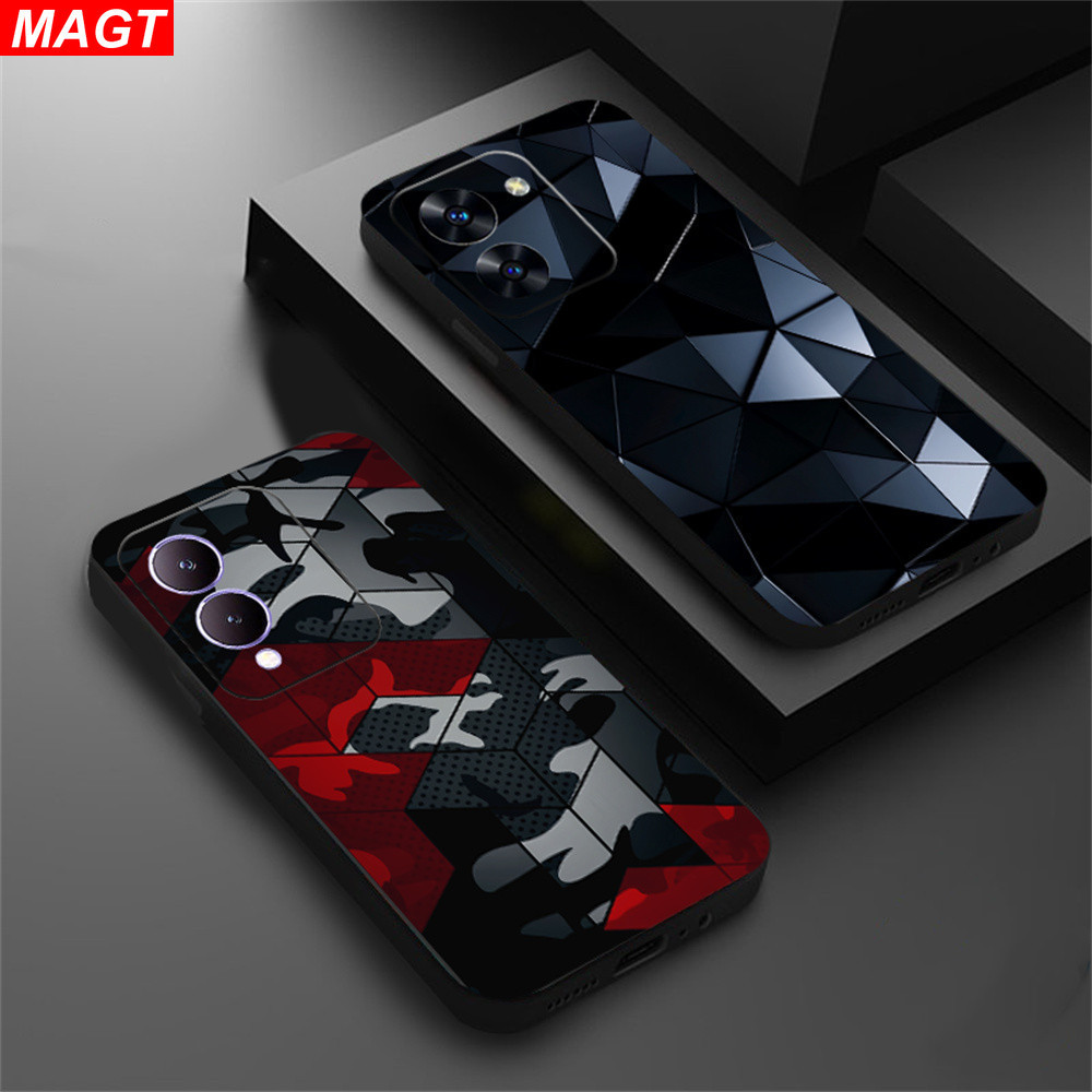Vivo Y03 Y17S Y27 Y36 Y02 V27E Y16 Y35 Y33S Y22S Y21T Y21S Y33S Y11 Y12 Y15 Y17 Y12S Y12A Y15A Y20S Y20i Y19 Y91C Y30 Y50 Creative Diamond Grid Splicing Design เคสโทรศัพท ์ MAGT