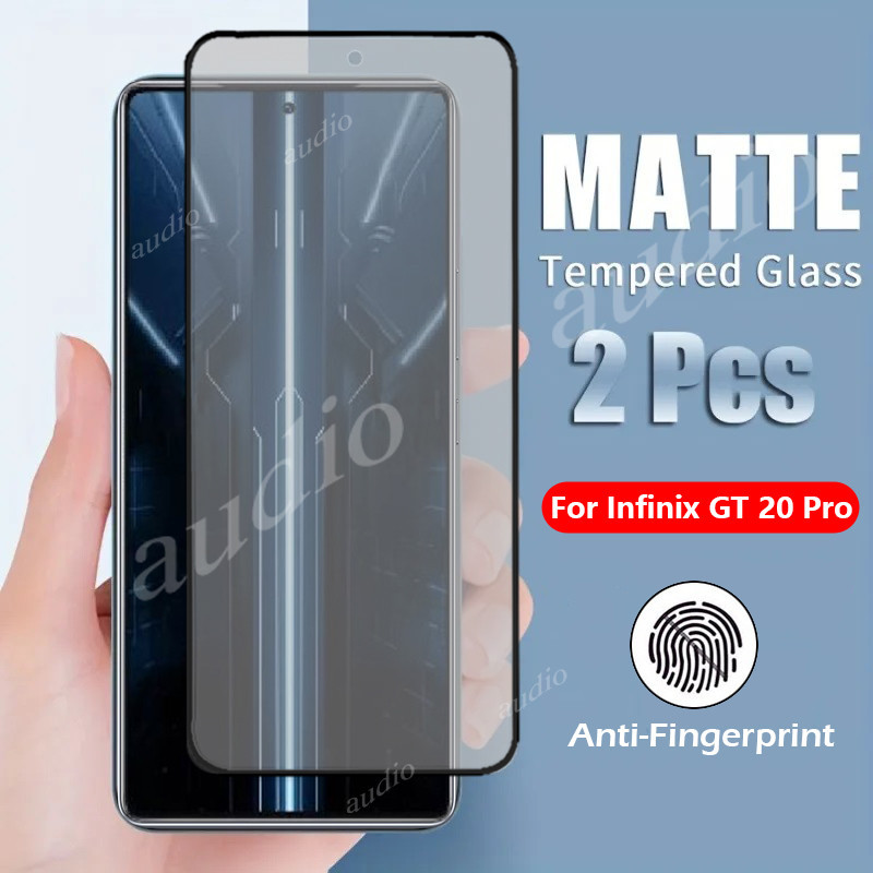 Infinix GT 30 Pro 5Gคลุมทั้งหมดMatteกระจกนิรภัยสําหรับInfinix GT 20 Pro 5G Anti-Fingerprint Matteป้อ