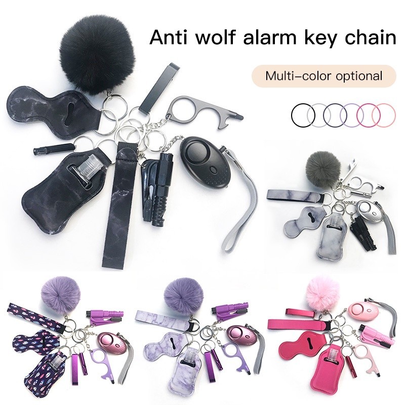 Self Defense Keychain Set for Women and Kids Safety Keychain Accessories with Safe Sound Personal Al