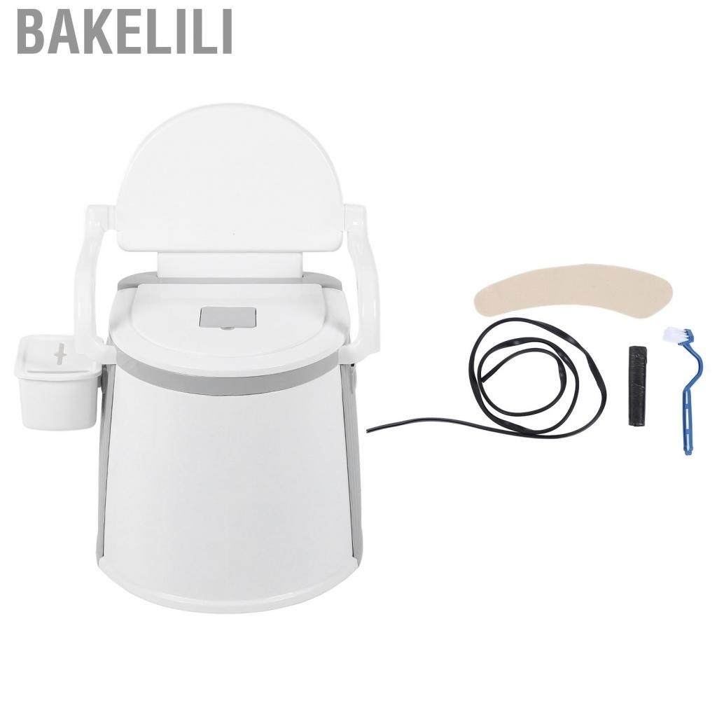 Bakelili Bedside Commode Chair  Prevent Slipping High Stability Wide Armrests for Outdoor Use