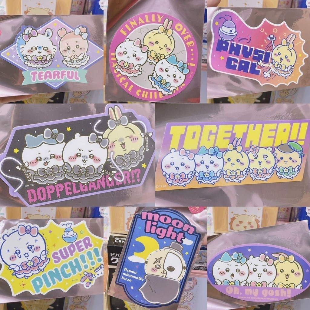 Galicici ญี่ปุ่นอะนิเมะ Chiikawa น่ารักกระเป๋าเดินทางสติกเกอร์/Hachiware Usagi คอมพิวเตอร์ขนาดใหญ่แท็บเล็ต DIY สติกเกอร์ตกแต่ง