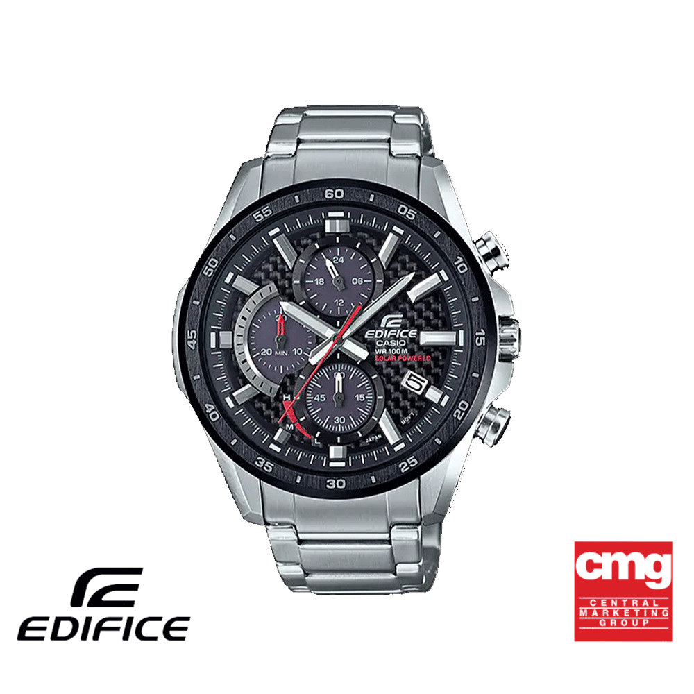 CASIO นาฬิกาข้อมือผู้ชาย EDIFICE รุ่น EQS-900DB-1AVUDF วัสดุสเตนเลสสตีล สีดำ