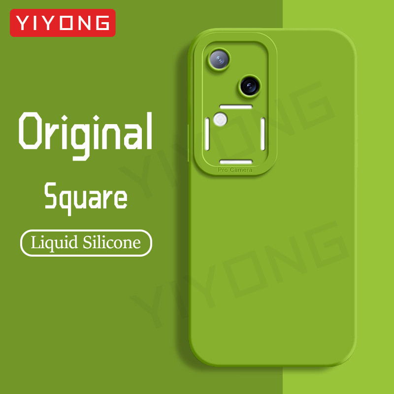 สําหรับvivov30 กรณีYIYONG SquareซิลิโคนเหลวสําหรับVIVO V30 V40 Pro V30Pro VivoV40 5Gกันกระแทกเคสโทรศัพท์