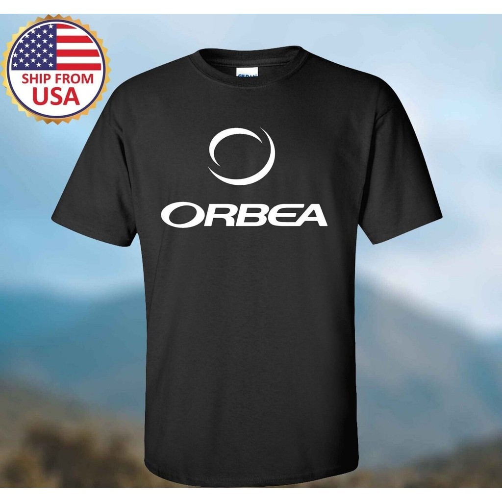 Orbea Bicycle Bikes เสื้อยืดสีดําผู้ชาย