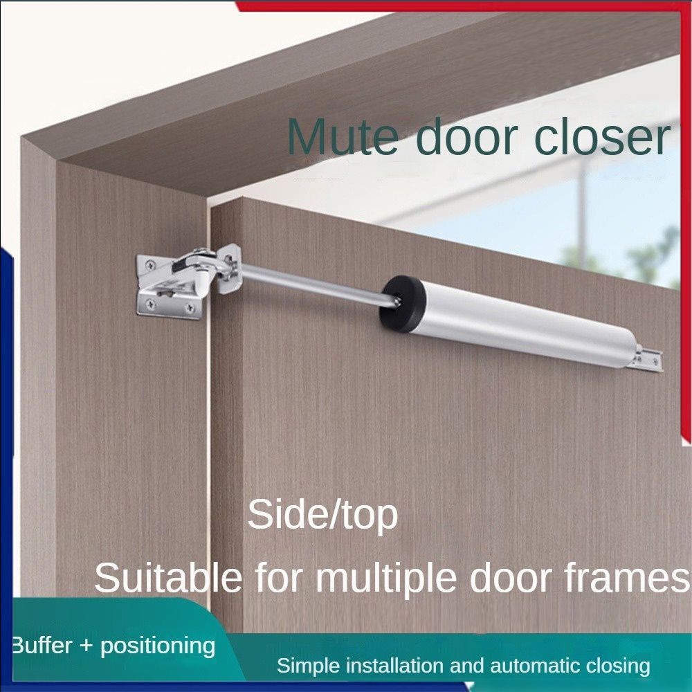 Door Closer Silent Buffer Automatic Door Closer ความดันอากาศ Simple ในครัวเรือน Non hole Door Closer บานพับประตูที ่ มองไม ่ เห ็ น