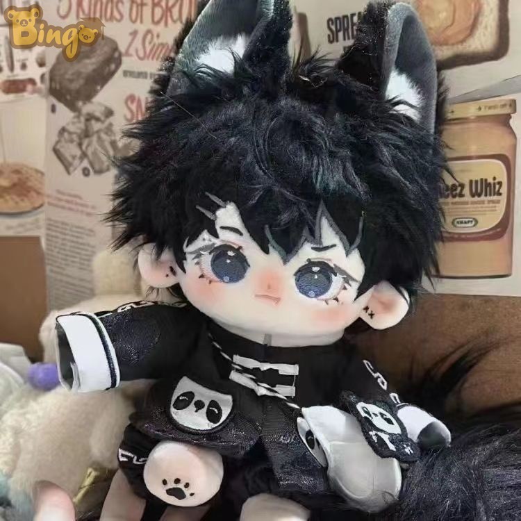 【Bingo】ตุ๊กตาผ้าชาย 20cm หล่อเท่ มีหู-หาง ตุ๊กตายัดไส้【เลือกรูปแบบชุด】ของขวัญวันเกิด (0296)