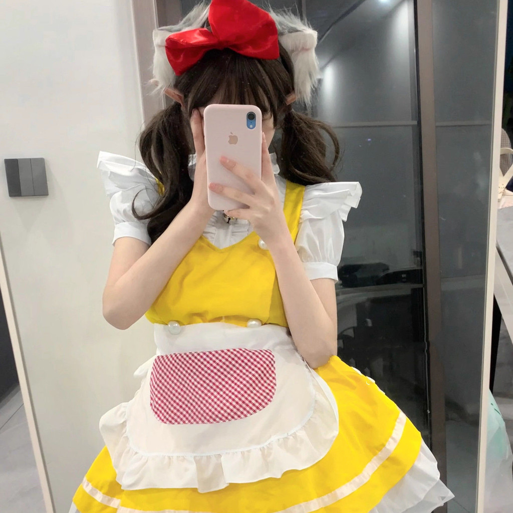 ชุดแม่บ้านคอสเพลย์อะนิเมะเสื้อผ้าสตรีชุด