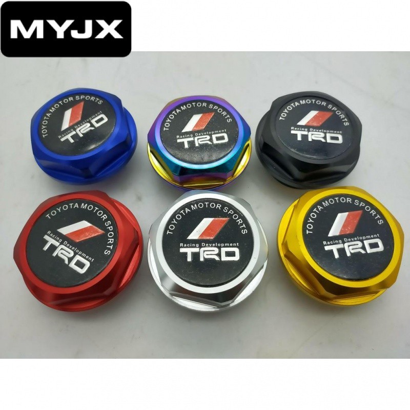 【MYJK】PERODUA Myvi Alza TOYOTA Vios Camry AE101 Altis Collora ฝาปิดน้ํามันเครื่อง TRD