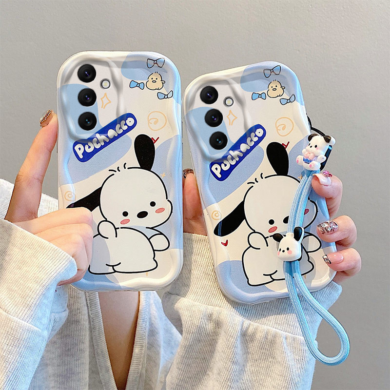 เคส SAMSUNG A54 34 A14 โทรศัพท์น่ารักป้องกันกรณี + สร้อยข้อมือน่ารัก MR