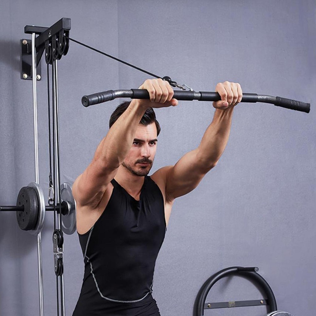 Triceps Pull Down Attachment, Cable Machine Accessories Home Gym