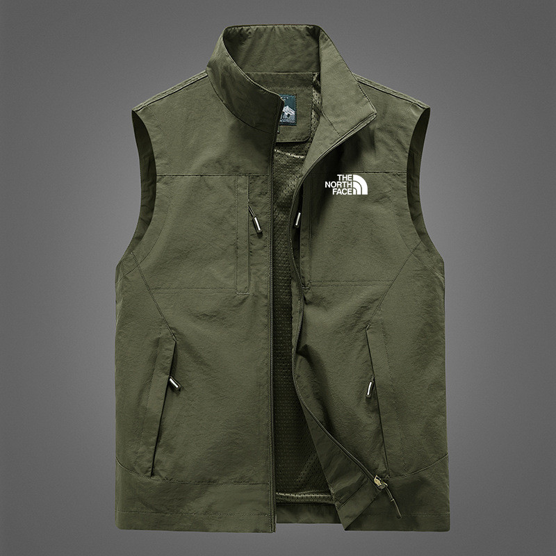 The-north-face Men Vest Multi Pocket Thin Outdoor Sports Sleeve Jacket