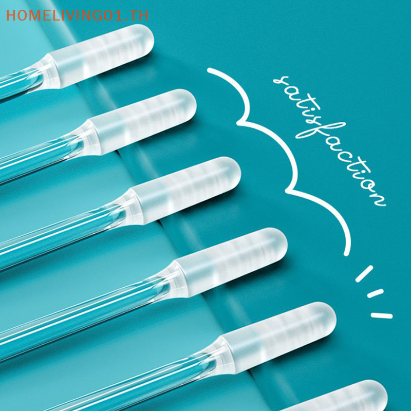 Onehome 24 ชิ ้ น/Box Disposable Sticky Ear Spoon Set Reusable Ear Cleaner Soft Silicone Ear Wax Removal Tool TH