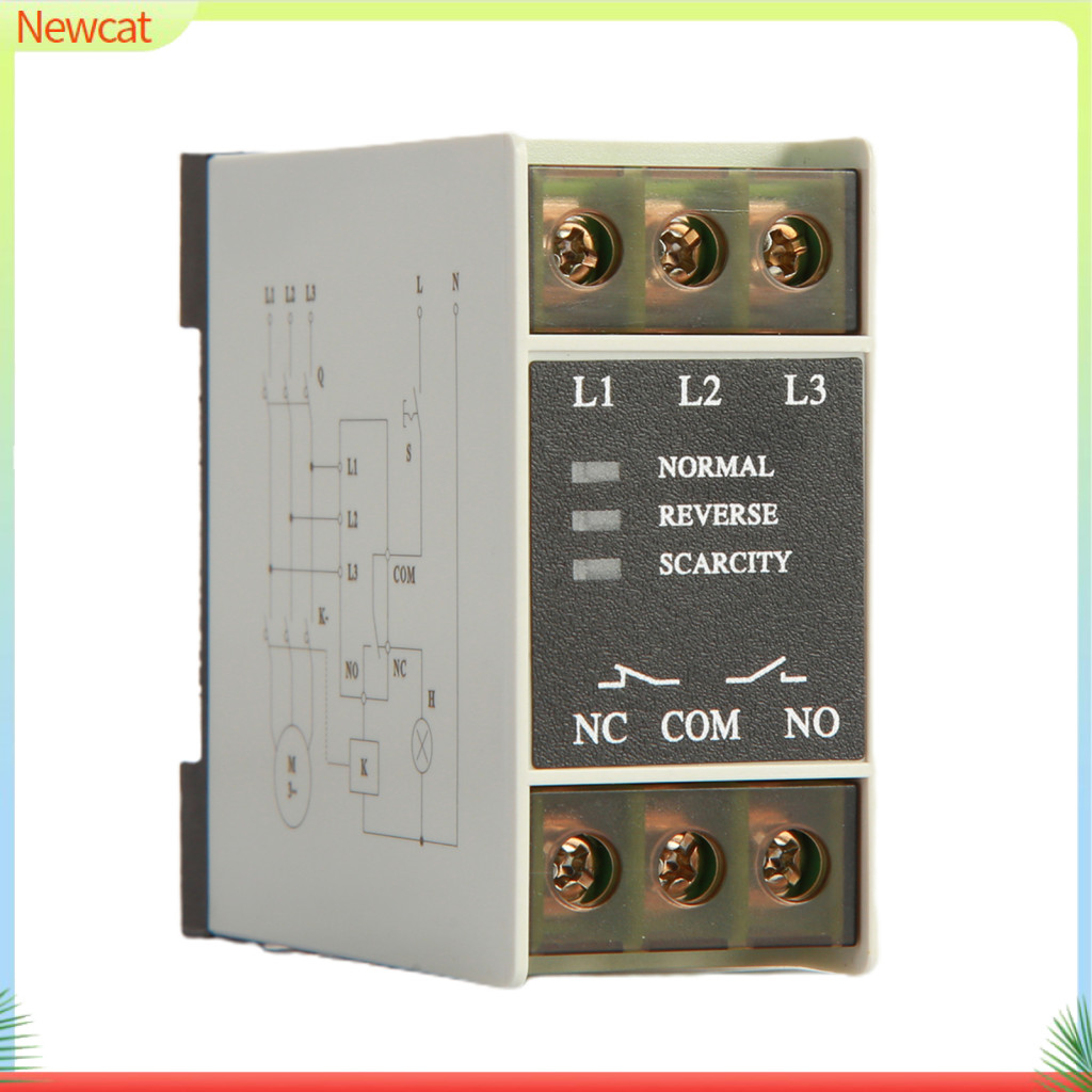 {Newcat } Tg30s Phase Sequence Protector 220-440V AC 3 Phase Mini Protective Relay สําหรับอุตสาหกรรม