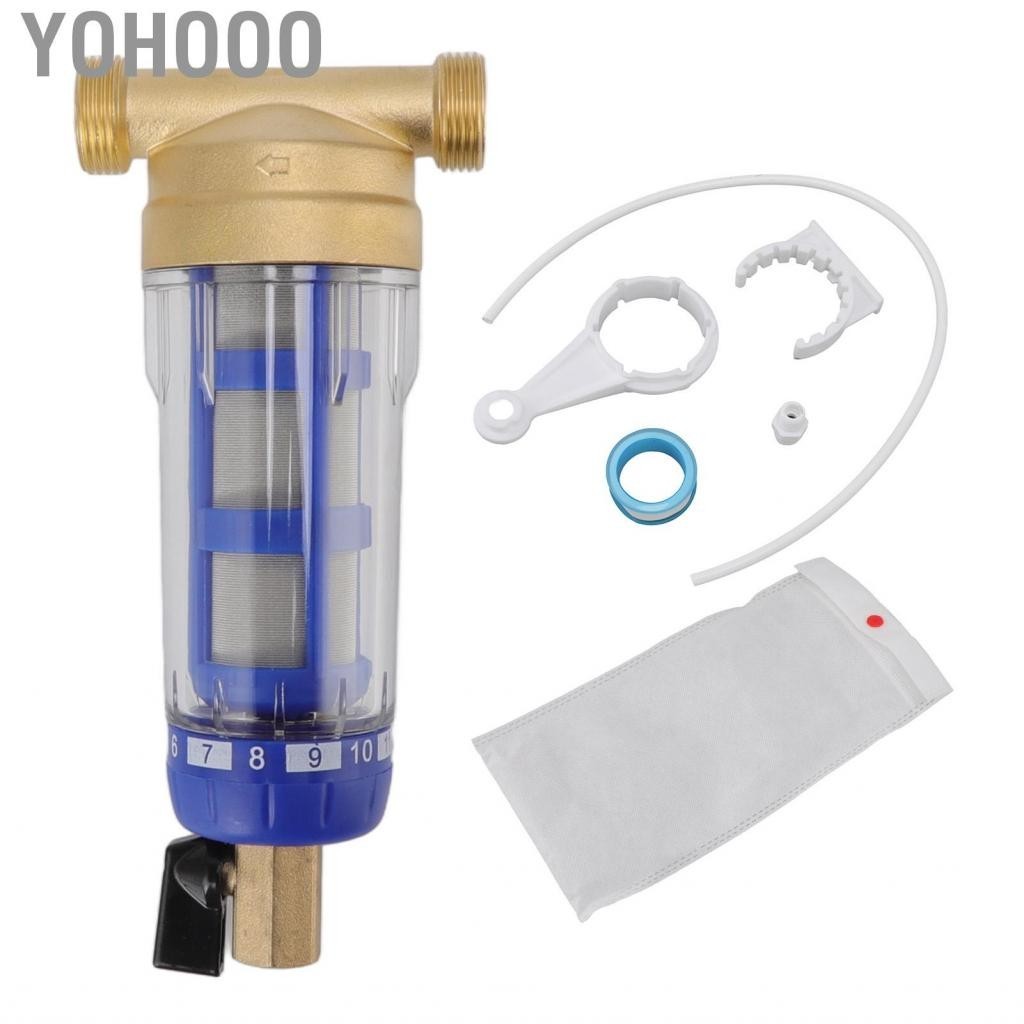 Yohooo US Whole House Spin Down Sediment Water Filter Refined Copper Head HOT