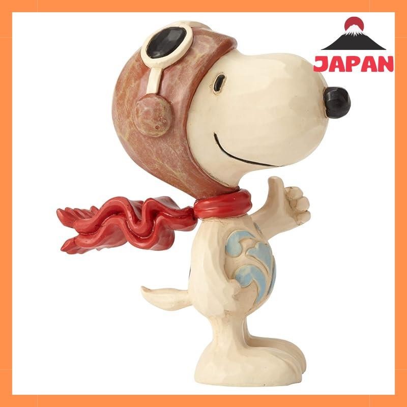 [Direct from Japan][Brand New]enesco Enesco Peanuts by Jim Shore Snoopy Flying Ace Miniature Figurine, 3 Inch, Multicolor