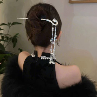 โบราณ Phoenix พู่สไตล์จีนใหม่ Hanfu Cheongsam สไตล์ใหม่ High-End สไตล์ใหม่ Hairpin