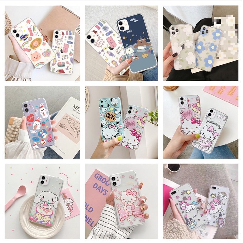Well ส่งจากไทย สไตล์สุ่ม เคสโทรศัพท์ เคสไอโฟน11 13 14plus 15 pro max XR 12 13pro เคสเกาหลี 6P 7P 8P พสัส 14plus#RANDOM