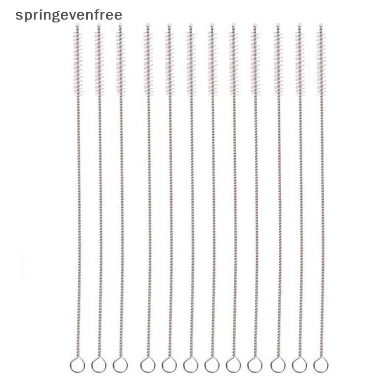 Springevenfree หลอดทําความสะอาดไนลอนสแตนเลส 17 ซม . แปรง th
