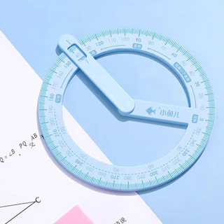 360° เรขาคณิตมุมเคลื ่ อนย ้ ายได ้ Protractor โรงเรียนสํานักงานการสอน Aid Protractor
