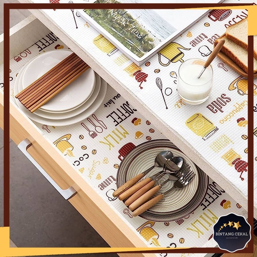 BC Roll Kitchen Table Mat Drawers Cabinet Shelf Liners Flamingo Cupboard Placemat Waterproof Oil Pro