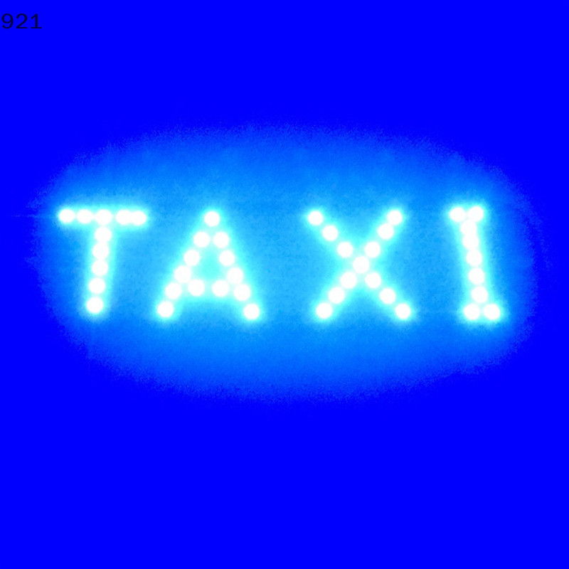 Nuannunubbb Taxi Sign ไฟ LED แผงป ้ ายไฟเตือนพร ้ อมไฟสัญญาณ Beacon ดูด Taxi Light DC12V ใหม ่