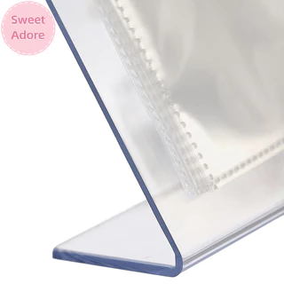 Sweetadore 17 หน้าสติกเกอร์เล็บหนังสือ Decals Organizer ผู้ถือจอแสดงผลเล็บเครื่องมือพลาสติกฟิล์มโปร่งใสเล็บ TH