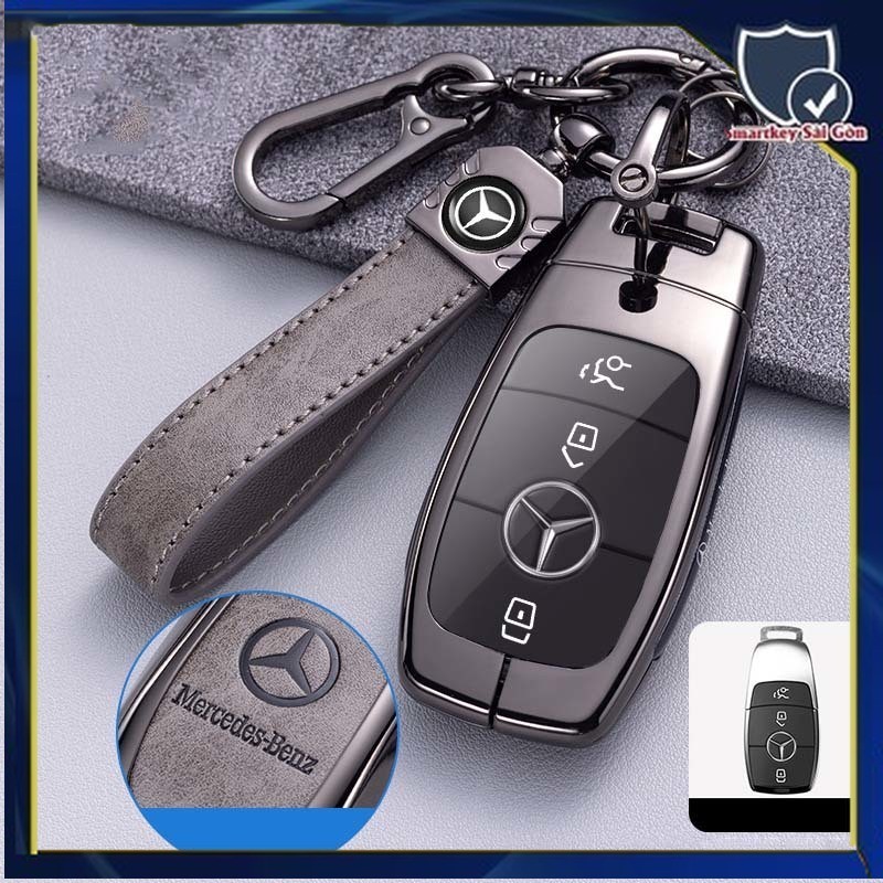 สําหรับ Mercedes Benz AES class E63 W213 W177 GLK สําหรับ AMG รถกรณี Zin โลหะผสมหนัง key ผู ้ ถือปลอกกุญแจ