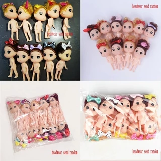 10ชิ้น18/12เซนติเมตรสาววันเกิดชุดตุ๊กตาอบเค้ก ที บน ตกแต่งตุ๊กตาเจ้าหญิงเด็กแต่งงานการ์ตูนแต่งตัวเค้ก ที บน สุ่ม