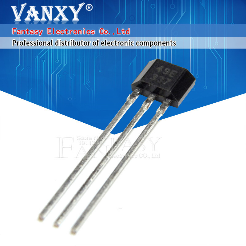 100 ชิ้น 49E Hall องค์ประกอบ OH49E SS49E Hall Effect ส่วนประกอบอิเล็กทรอนิกส์