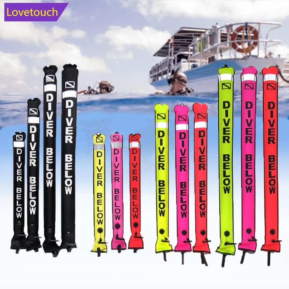 LOVETOUCH SMB inflatable buoy 1.2M/1.5M/1.8M สัญลักษณ์ความปลอดภัยสำหรับการดำน้ำ และพื้นผิว marker bu