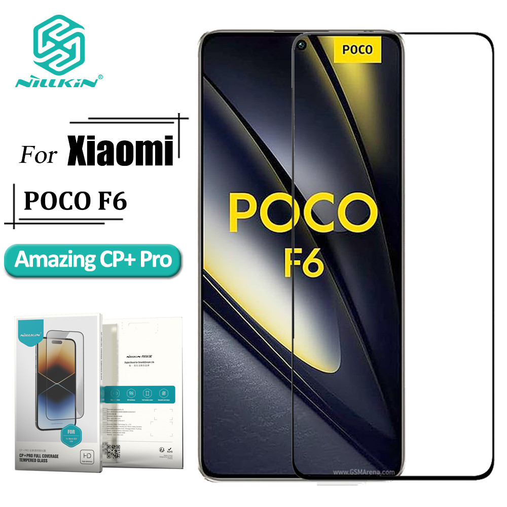 Nillkin CP + Pro Series กระจกนิรภัยหน้าจอสําหรับ Poco F6 / Redmi Turbo 3 9H Anti Explosion Screen Protector