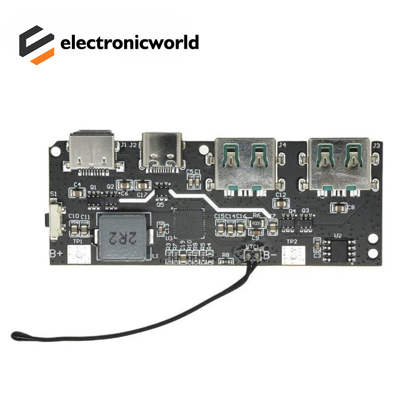 22.5w Quick Charging โมดูลมือถือ QC4.0 PD3.0 5 พอร์ต Dual USB Mobile Power Bank แผงวงจรป้องกัน Diy เมนบอร์ด