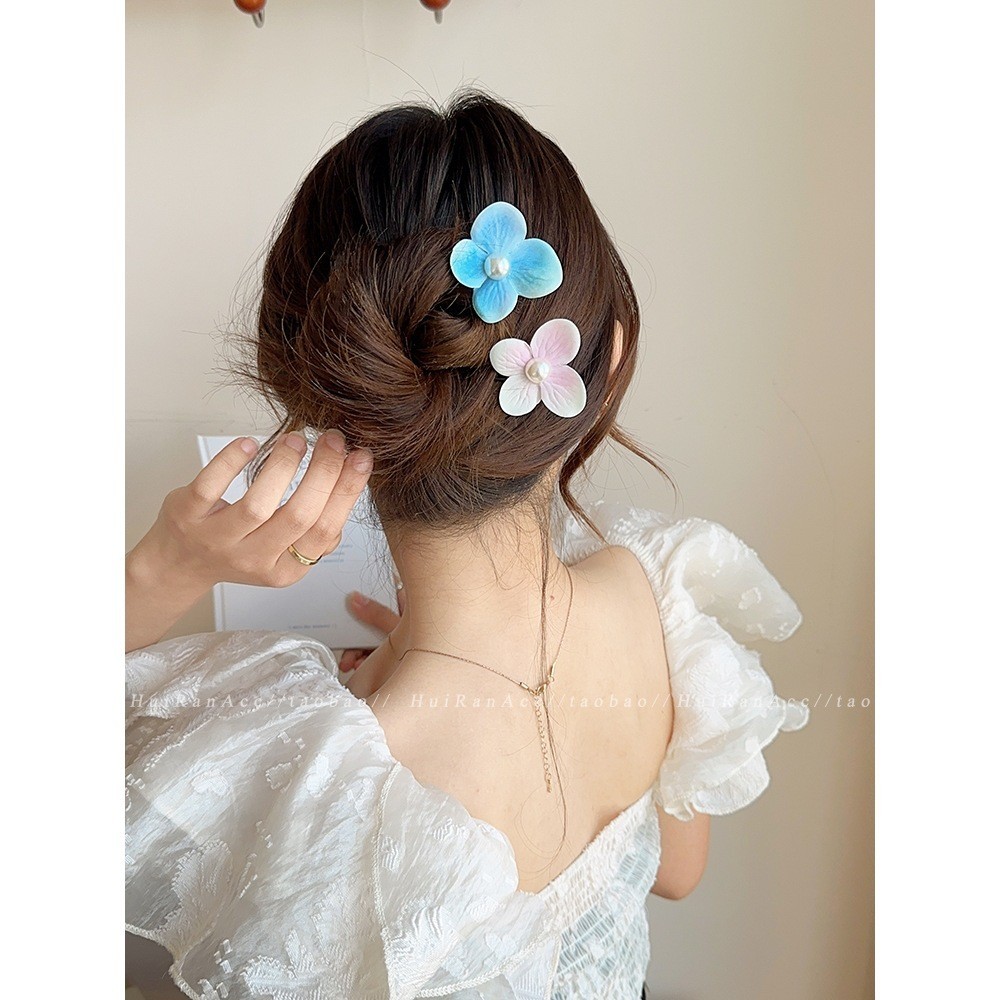 Jojo COCO กิ ๊ บติดผมดอกไม ้ มุกผู ้ หญิง 2024 สไตล ์ ใหม ่ Headwear พร ้ อมอารมณ ์ หวาน