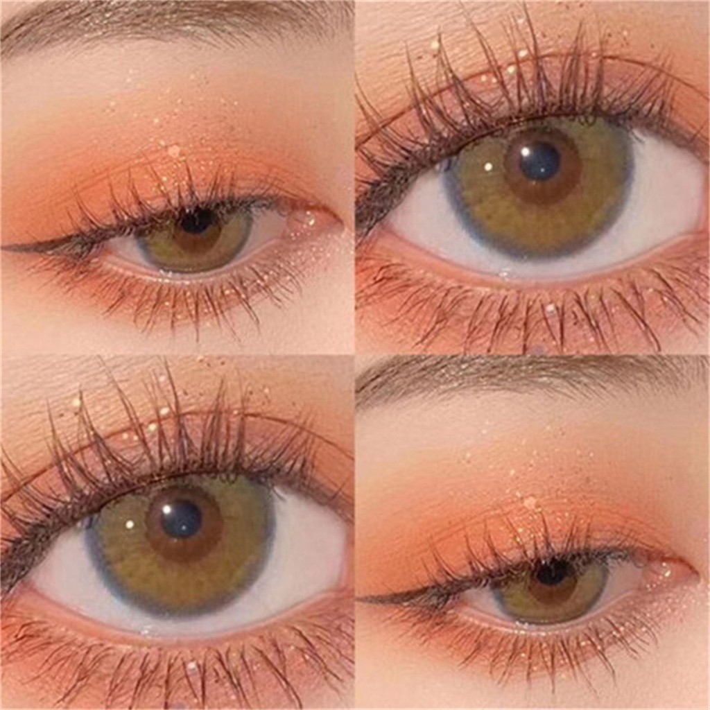 เกรด 2 ชิ ้ น/1คู ่ คอนแทคเลนส ์ สีน ้ ําตาลสีเขียวธรรมชาติ 12 เดือน