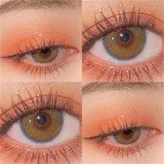 เกรด 2 ชิ ้ น/1คู ่ คอนแทคเลนส ์ สีน ้ ําตาลสีเขียวธรรมชาติ …