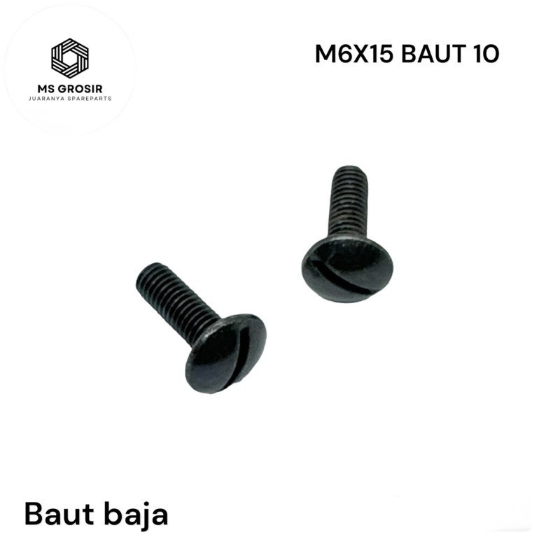 BOLT 10 SCREWDRIVER MIN BAUD M6x16 ORIGINAL STEEL MINS KEY