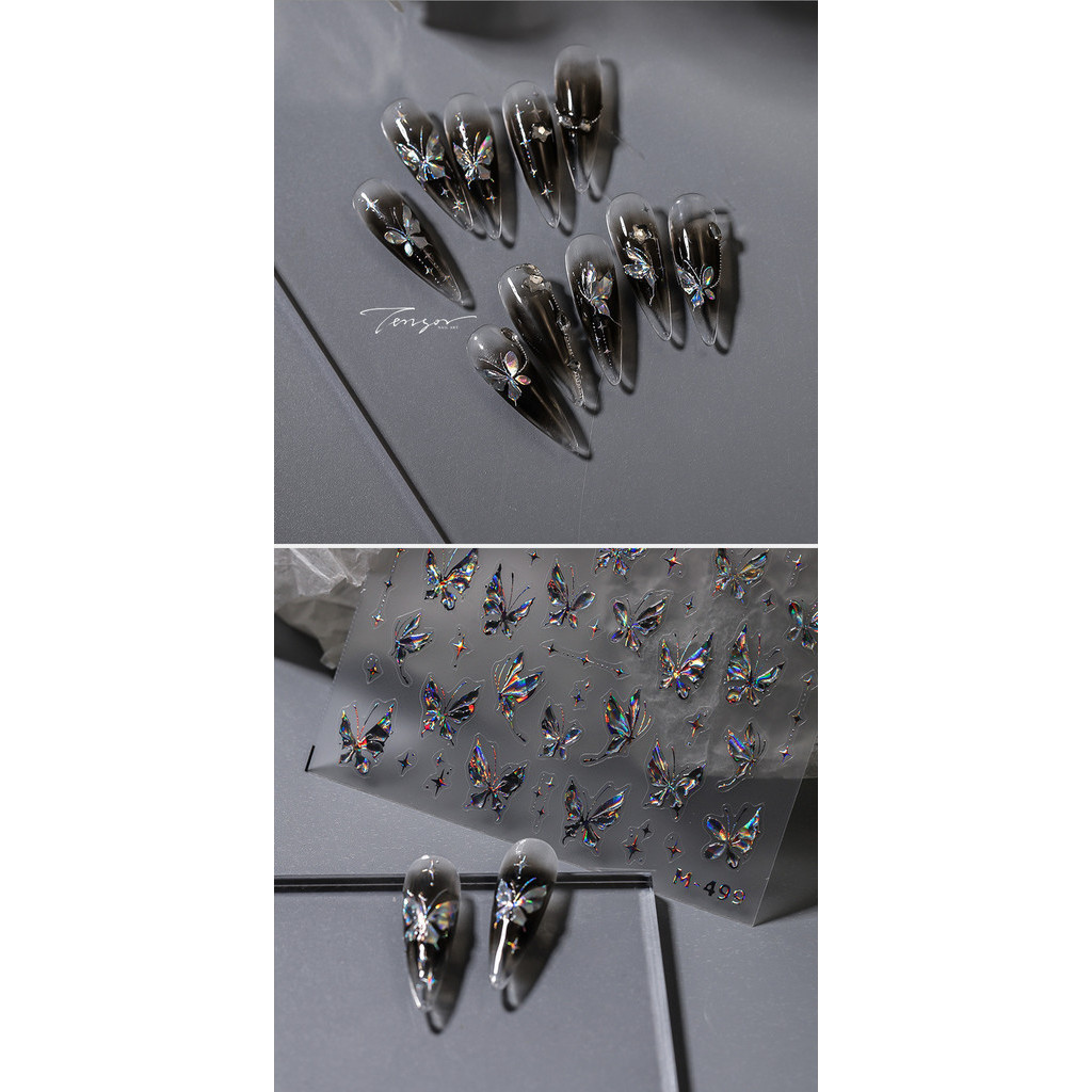 [Meow.Sensei] New Craft pro สามมิตินูน TENSOR Starry Sky Butterfly ins กาวสติกเกอร์แต่งเล็บ Gilding Series M-499 - รูปที่ 5