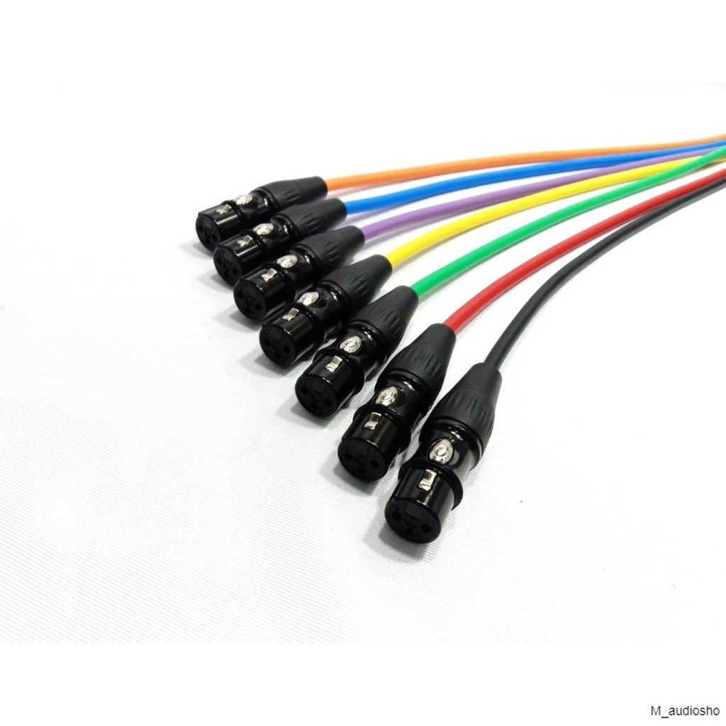 ....สาย Balance XLR Canare L-4E6S(MADE IN JAPAN) แบบ 1 เส้น  หัว xlr neutrik/rean....