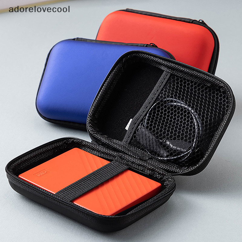 Adth EVA กระเป๋าซิปฮาร์ดไดรฟ์ป้องกันกระเป๋า HDD SSD สาย USB Charger ป้องกันกระเป๋าสําหรับ 2.5 ฮาร์ดไดรฟ์สาย USB Charger Martijn