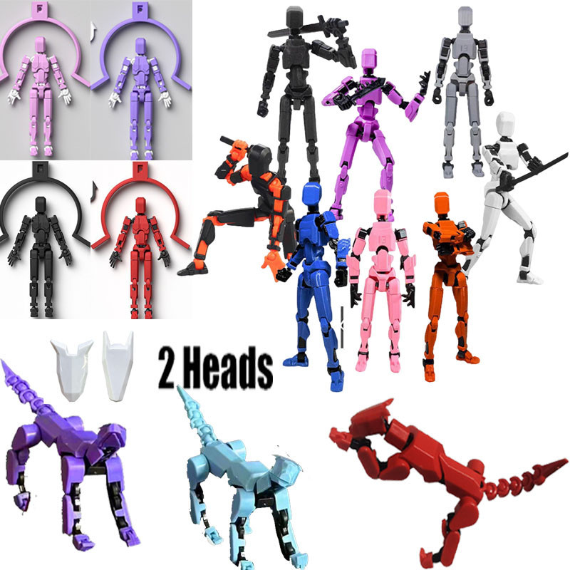 Lucky 13 Action Figure Dummy 13 3D เครื่องพิมพ์รุ่น T13 รูปตุ๊กตาประกอบของเล่น