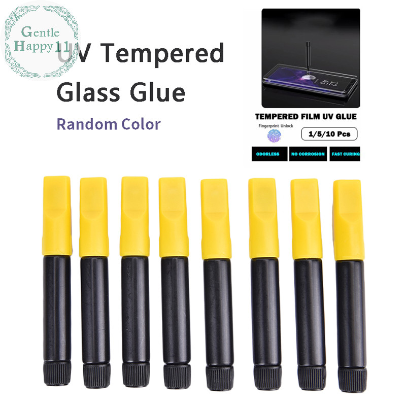 Gentlehappy แบบพกพากาว UV Light กระจกนิรภัยป ้ องกันหน ้ าจอสําหรับโทรศัพท ์ มือถือ TH