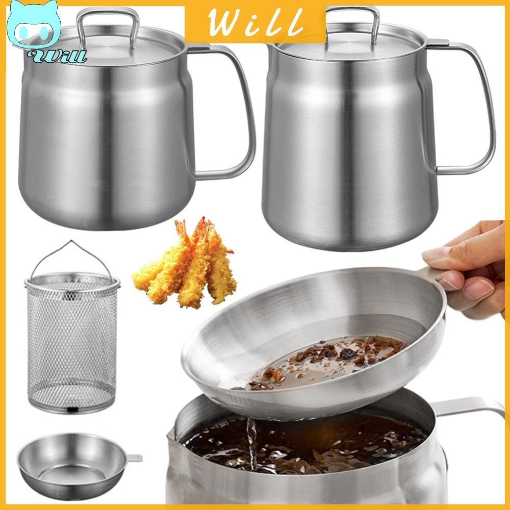 1.5/2l ถังทอดมัลติฟังก ์ ชั ่ น หม ้ อทอดสแตนเลสความจุขนาดใหญ ่