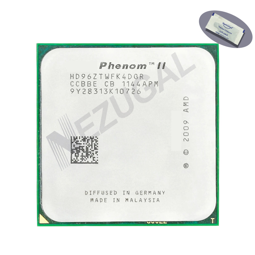 Phenom II X4 960T 95W X4-960T HD96ZTWFK4DGR HD96ZTWFGRBOX 3 Ghz Quad Core 2M 95W ซ็อกเก็ต AM2 + ซ็อก