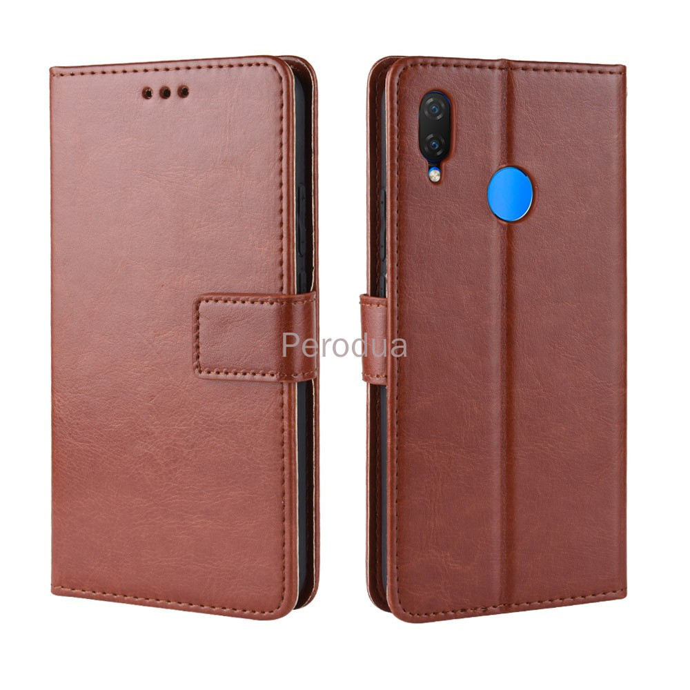 สําหรับ Huawei Nova 3 4 2i 3i 3e 4e กรณีพลิกที่วางโทรศัพท์ยืนปลอกกระเป๋าสตางค์หนัง PU ฝาหลัง