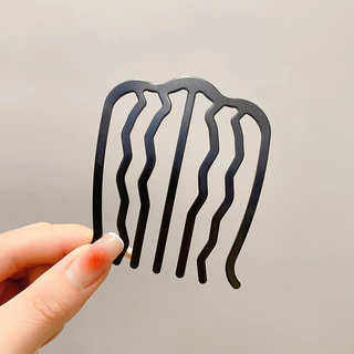 2024 Coil Hair Handy เครื่องมือใส่หวีหญิง Fixed Hairpin Simple u-Shaped Hairpin