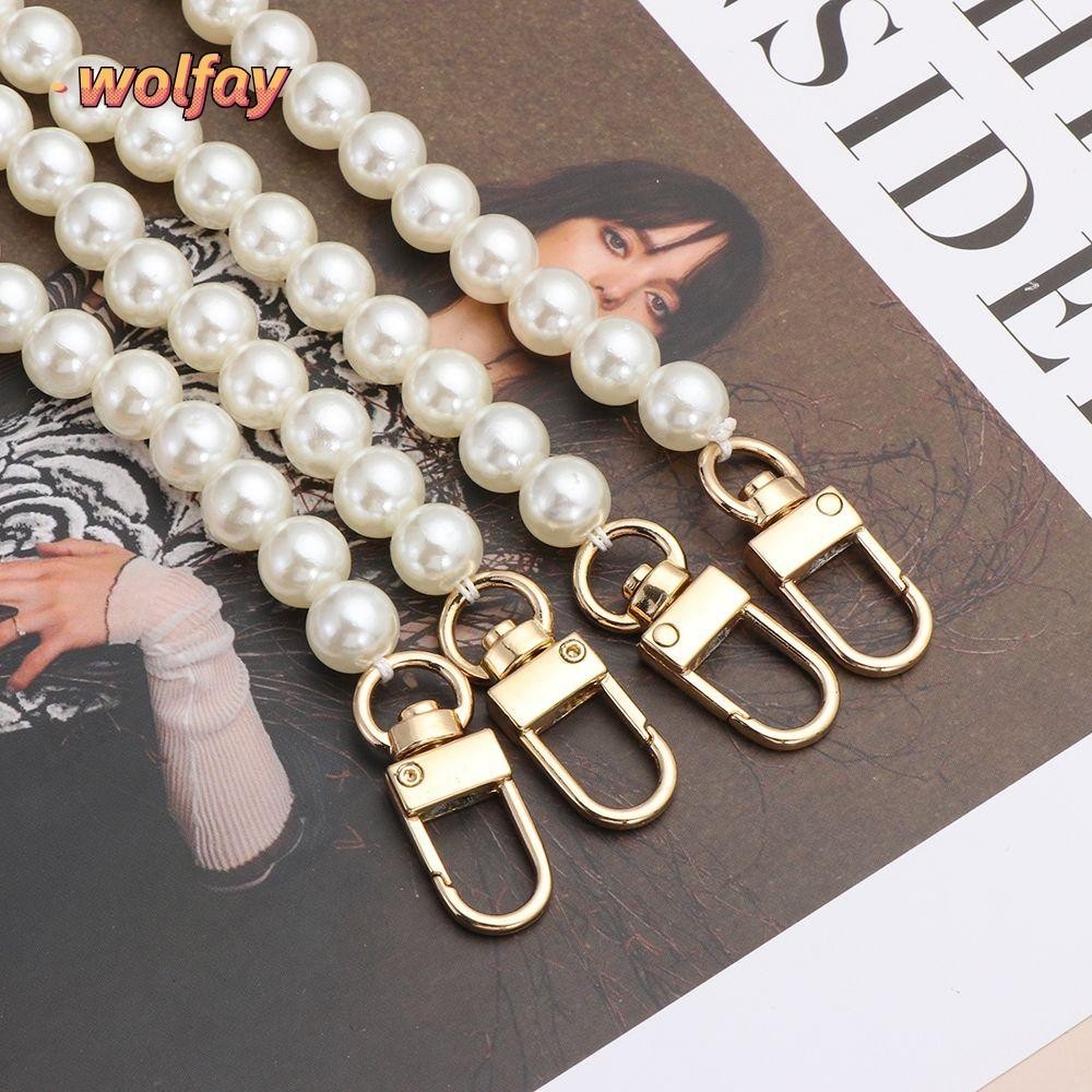Wolfay สายมุก 13 ขนาดกระเป ๋ าสะพายสายรัดเข ็ มขัดมุก DIY กระเป ๋ าเปลี ่ ยน
